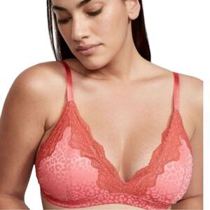 Victorias Secret Satin Lace Triangle Bralette